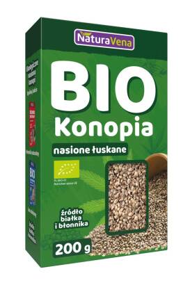 NASIONA KONOPI ŁUSKANE BIO 200 g - NATURAVENA