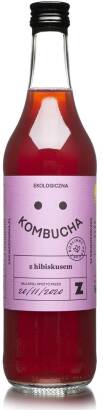 KOMBUCHA Z HIBISKUSEM BIO 500 ml - ZAKWASOWNIA