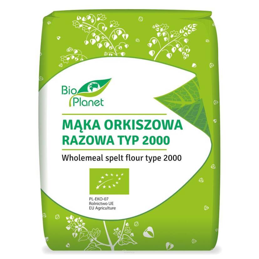 MĄKA ORKISZOWA RAZOWA TYP 2000 BIO 1 kg - BIO PLANET