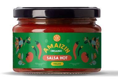 SOS SALSA PIKANTNY BEZGLUTENOWY BIO 260 g - AMAIZIN