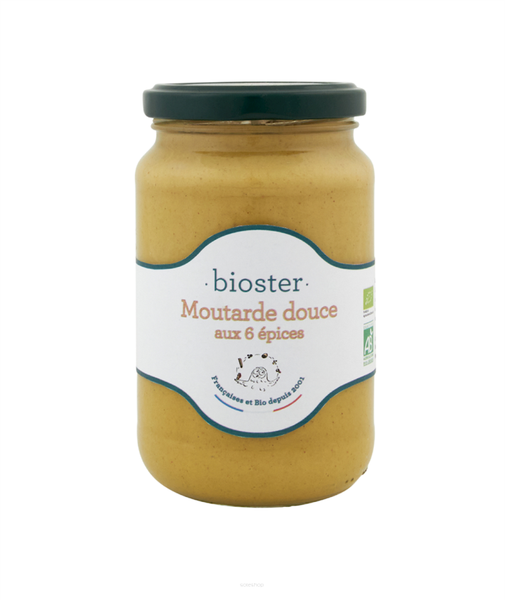 MUSZTARDA Z 6 PRZYPRAWAMI BIO 350 g - BIOSTER