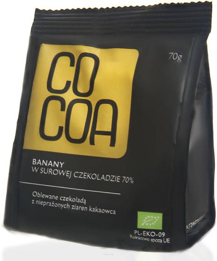 BANANY W CZEKOLADZIE BIO 70 g - COCOA