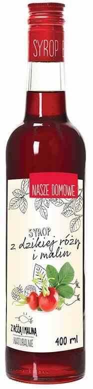 Syrop z dzikiej rózy i malina 400ml