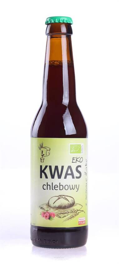 KWAS CHLEBOWY Z SOKIEM MALINOWYM BEZGLUTENOWY BIO 330 ml - EKO NATURA