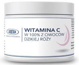 WITAMINA C Z DZIKIEJ RÓŻY W PROSZKU (2000 mg) 300 g - JANTAR