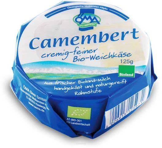 SER CAMEMBERT BIO (50 % TŁUSZCZU W SUCHEJ MASIE) 125 g - OMA