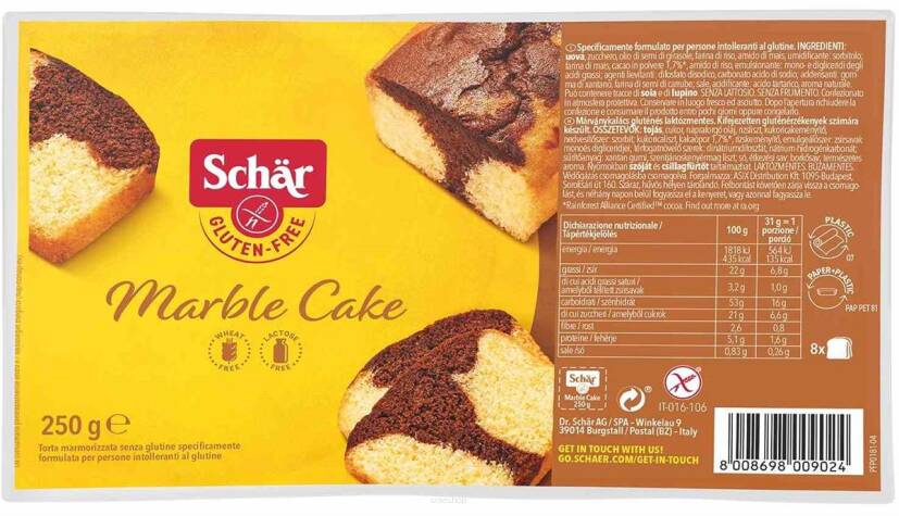 Marmorkuchen- ciasto kakaowe BEZGL. 250 g