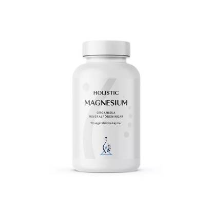 Magnez organiczny Magnesium jabłczan magnezu cytrynian magnezu mleczan magnezu 90 kaps Holistic