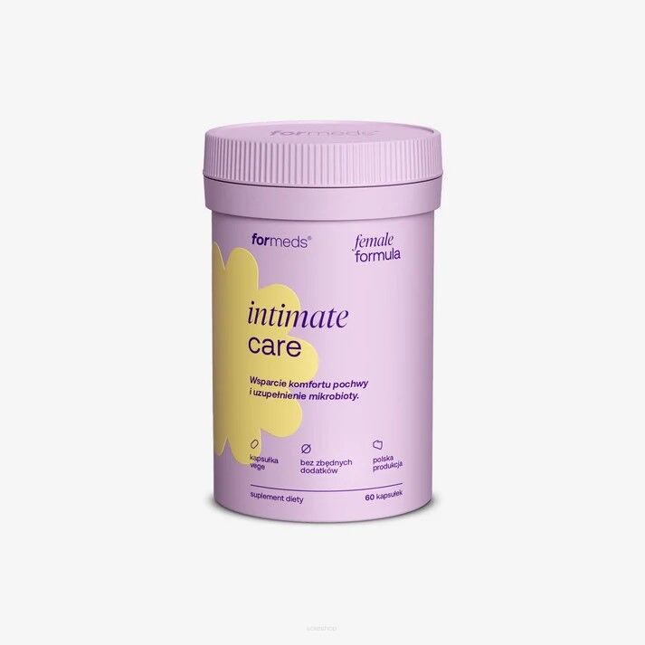 Wsparcie komfortu pochwy i uzupełnienie mikrobioty  Intimate Care  60 kaps Female Formula Formeds