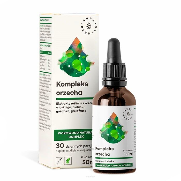Orzech kompleks  Walnut Natural Complex  krople 50 ml Aura Herbals
