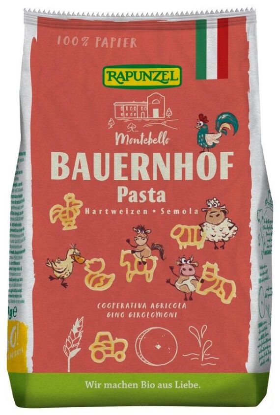 MAKARON (SEMOLINOWY) FARMA BIO 250 g - RAPUNZEL