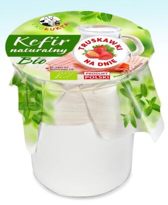 KEFIR Z TRUSKAWKAMI BIO 300 g - EKO ŁUKTA