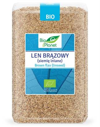 LEN BRĄZOWY (SIEMIĘ LNIANE) BIO 2 kg - BIO PLANET