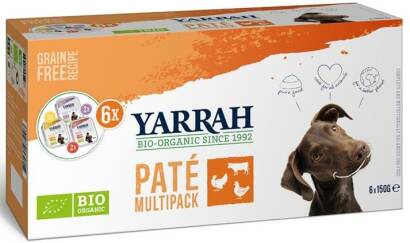 (DLA PSA) MULTIPACK PASZTET BIO (6 x 150 g) 900 g - YARRAH