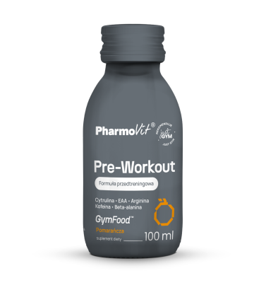 Pre-Workout Formuła przedtreningowa (pomarańcza) 100 ml | GymFood Pharmovit