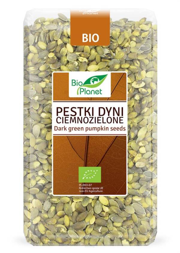 PESTKI DYNI CIEMNOZIELONE BIO 1 kg - BIO PLANET