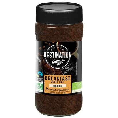 KAWA ROZPUSZCZALNA LIOFILIZOWANA ARABICA/ROBUSTA BREAKFAST FAIR TRADE BIO 100 g - DESTINATION