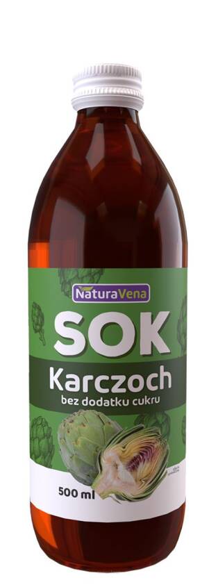 SOK Z KARCZOCHA 100 %  500 ml - NATURAVENA