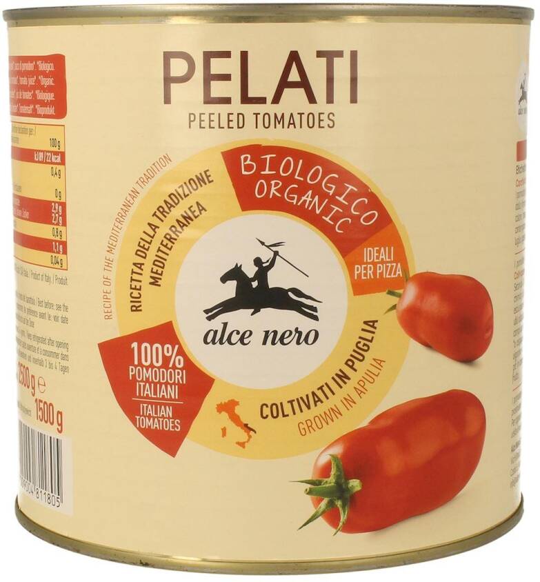 POMIDORY PELATI BIO 2,5 kg - HORECA (ALCE NERO)