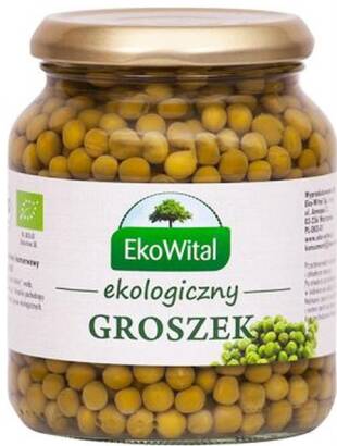 Groszek zielony w zalewie BIO 350 g / 230 g