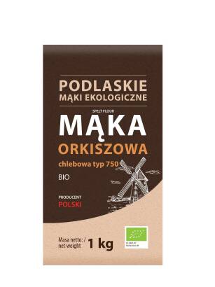 MĄKA ORKISZOWA CHLEBOWA TYP 750 BIO 1 kg - BIO LIFE (MĄKI PODLASKIE)