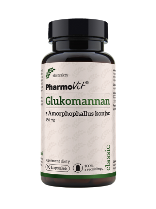 Glukomannan z Amorphophallus konjac 450 mg 90 kaps | Classic Pharmovit