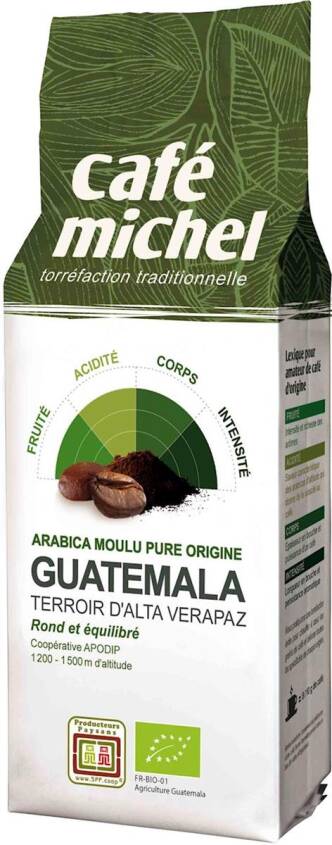 KAWA MIELONA ARABICA 100 % GWATEMALA FAIR TRADE BIO 250 g - CAFE MICHEL