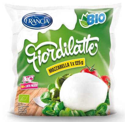 MOZZARELLA (1 duża kulka w folii) BIO 290 g - FRANCIA