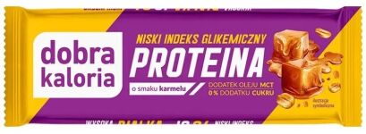Baton proteinowy karmel bez dodatku cukru NISKII IG 45g
