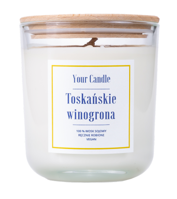 ŚWIECA SOJOWA TOSKAŃSKIE WINOGRONA 210 ml - YOUR CANDLE