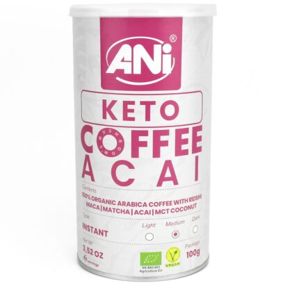 KAWA ROZPUSZCZALNA ARABICA Z REISHI KETO ACAI BIO 100 g - ANI
