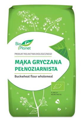 MĄKA GRYCZANA PEŁNOZIARNISTA BIO 500 g - BIO PLANET