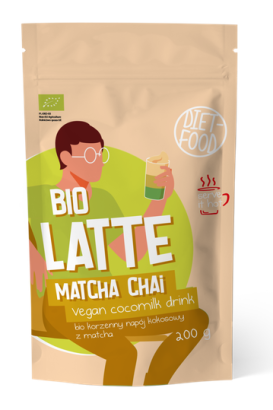 MATCHA LATTE CHAI - NAPÓJ KOKOSOWO - KORZENNY Z MATCHĄ BIO 200 g - DIET-FOOD