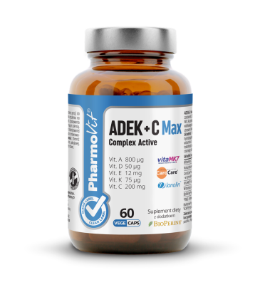 ADEK + C MAX Complex Active 60 kaps Vcaps® | Clean Label Pharmovit