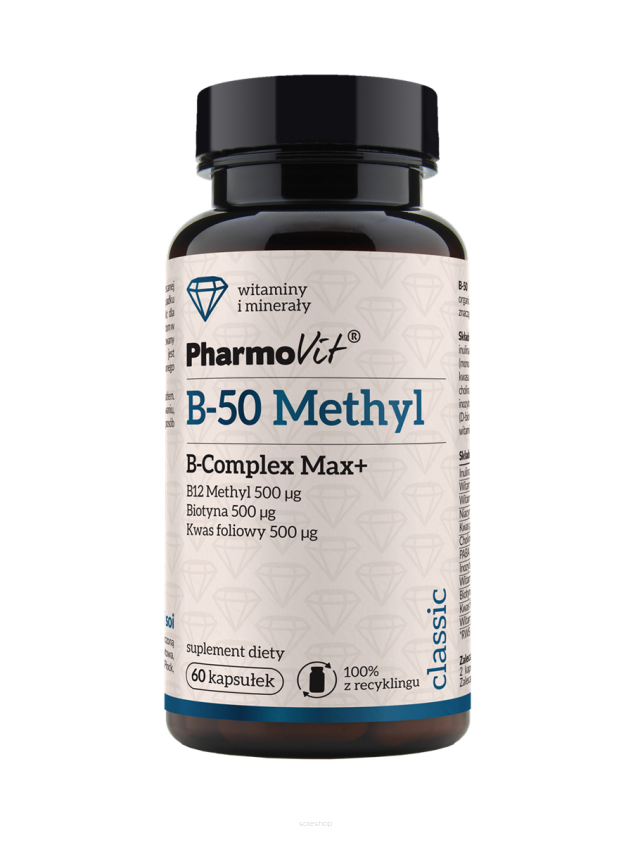 B-50 Methyl B-complex Max+ 60 kaps | Classic Pharmovit