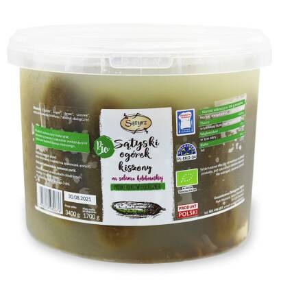 OGÓRKI SĄTYSKIE KISZONE BIO 3,4 kg (1,7 kg) (WIADERKO) - SĄTYRZ