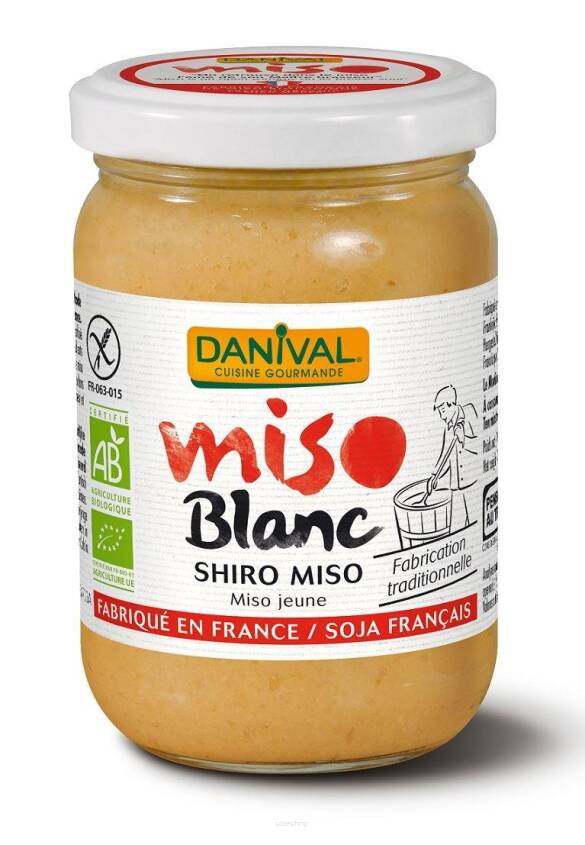 MISO SHIRO BIAŁE (PASTA Z RYŻU I SOI) BEZGLUTENOWE BIO 200 g - DANIVAL