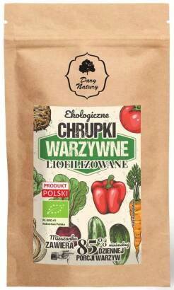 CHRUPKI WARZYWNE LIOFILIZOWANE BIO 20 g - DARY NATURY