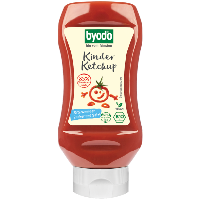 KETCHUP DLA DZIECI BEZGLUTENOWY BIO 300 ml - BYODO