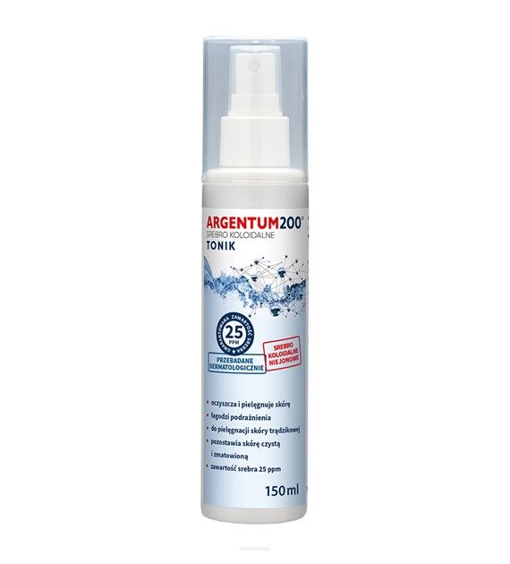 Srebro Koloidalne 25 ppm, Argentum200, aerozol 150 ml Aura Herbals