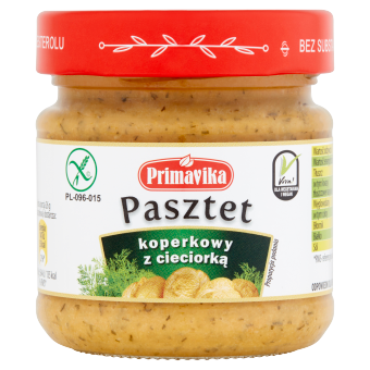 PASZTET KOPERKOWY Z CIECIORKĄ BEZGLUTENOWY 160 g - PRIMAVIKA