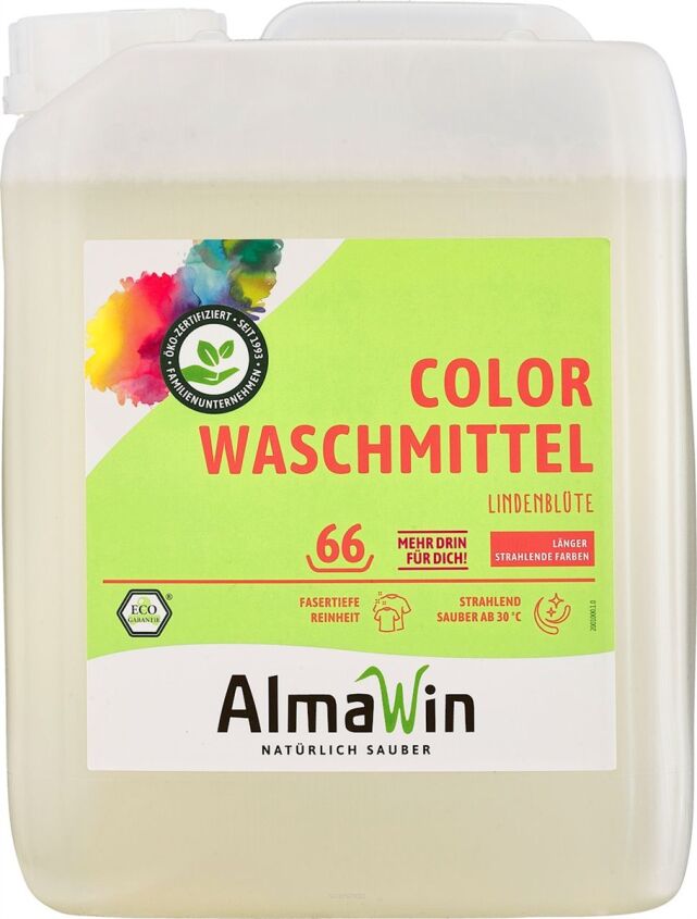 PŁYN DO PRANIA KOLOROWYCH UBRAŃ (KONCENTRAT) ECO 5 L (66 PRAŃ) - ALMAWIN