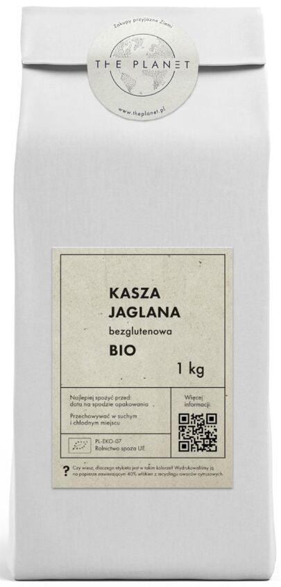 KASZA JAGLANA BEZGLUTENOWA BIO 1 kg - THE PLANET