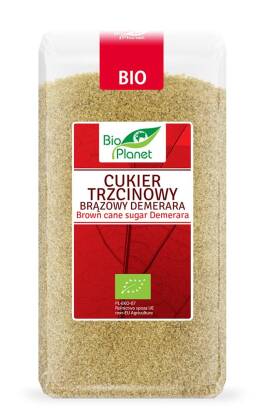 CUKIER TRZCINOWY BRĄZOWY DEMERARA BIO 500 g - BIO PLANET