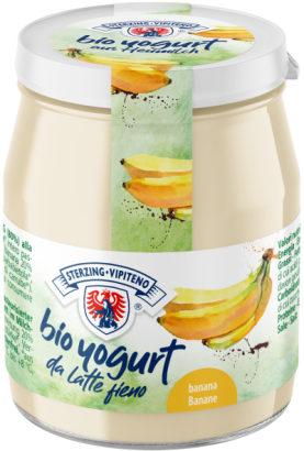 JOGURT BANANOWY Z MLEKA SIENNEGO BIO 150 g - STERZING-VIPITENO