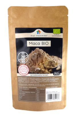 Maca bezglutenowa BIO 250 g - Pięć Przemian