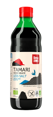 SOS SOJOWY TAMARI 25 % MNIEJ SOLI BEZGLUTENOWY BIO 500 ml - LIMA