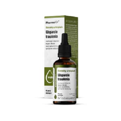 EKSTRAKTY W KROPLACH NA WSPARCIE TRAWIENIA BEZGLUTENOWE 30 ml - PHARMOVIT (CLEAN LABEL)