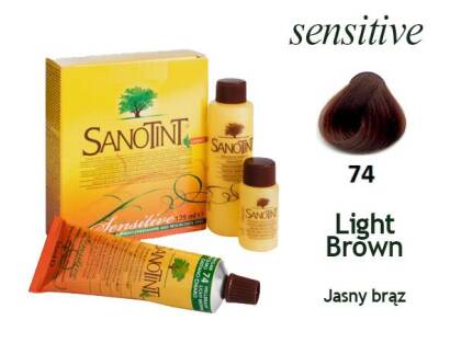 NATURALNA FARBA SANOTINT LIGHT SENSITIVE  NR 74 Light Brown (jasny brąz)