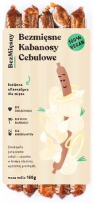 Wegańskie kabanosy cebulowe 160 g